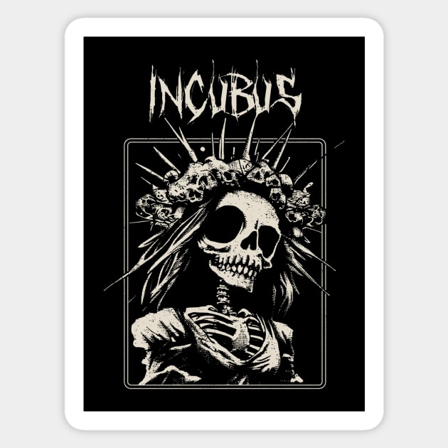 incubus bride on Sticker by hex pixel